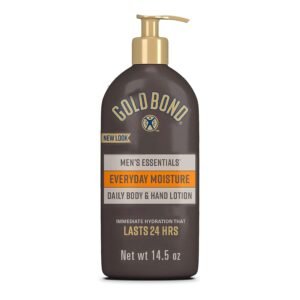 Gold Bond Ultimate Men's Essentials Hydrating Lotion, 14.5 oz., Everyday Moisture for Dry Skin