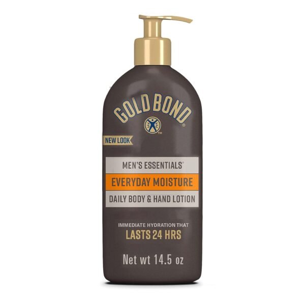 Gold Bond Ultimate Men's Essentials Hydrating Lotion, 14.5 oz., Everyday Moisture for Dry Skin