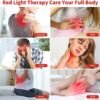 Cholas Red Light Therapy for Face Body, 5 Heads Red Infrared Light Therapy Devices, 7 Colors Red Light Therapy Lamp, 660nm and 850nm LED Near Infrared Light for Full Body, Face, Skin, Muscle