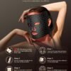FOLOKE LED Light Therapy Mask Skin Care Mask, LED Red Light Therapy 630nm & 830nm Wavelength for Home Use, Body Beauty Machine for Care at Home (luxurious black)