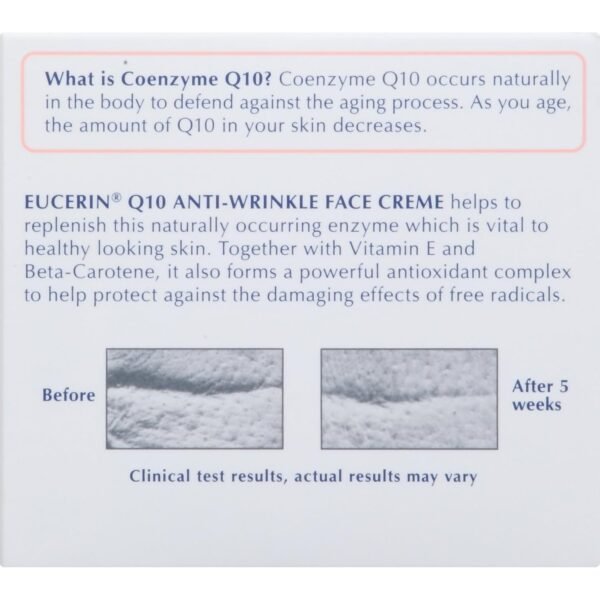 71tOt3XQVqL._SL1500_.jpg Eucerin Q10 Anti-Wrinkle Face Cream, Unscented Face Cream for Sensitive Skin, 1.7 Oz Jar