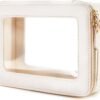 71tZZfZHm-L._AC_SL1500_.jpg Aveniee Clear Makeup Bag Organizer, Travel Toiletry Bag Cosmetic Case for Women, Portable Make Up Skincare Pouch Car Organizer Bag with Zippers for Essentials,White