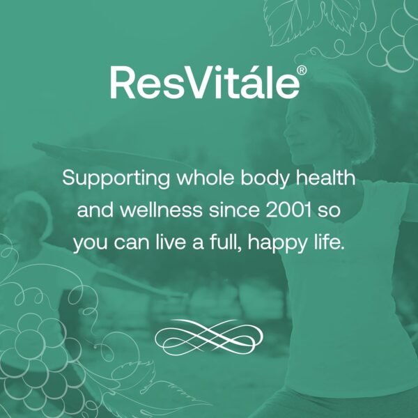 ResVitale Collagen Enhance - Beauty Supplement with Hyaluronic Acid & Resveratrol - 120 Capsules