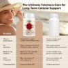 71tj8dTZHqL._AC_SL1500_.jpg Telomere Lengthening Supplements – Organic Astragalus, Gotu Kola, Vitamin D3, Folate, L-Theanine – Anti-Aging, DNA Repair, Immune & Cellular – 60 Vegan Capsules, Made in Japan (1 Bottle)