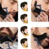 2 Pcs Beard Shaper - Lineup & Styling Tool for Men - Facial Hair Shaping Template