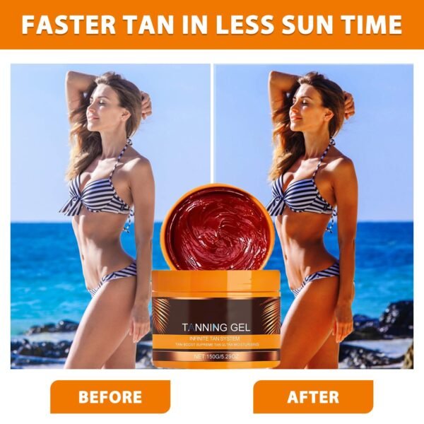 Luxury Intensive Tanning Gel,Tanning Gel,Tannings Cream,Haute Beauty Tanning Gels, Natural Tanning Accelerator Cream Gel,For Sunbeds & Outdoor Sun (1PCS)