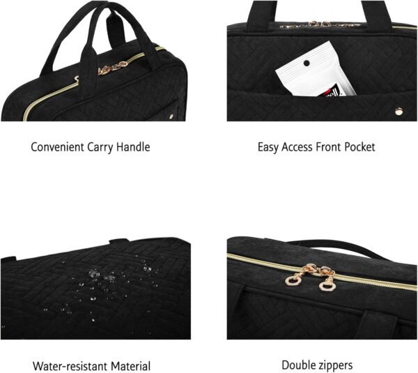 71udiHpJmUL._AC_SL1500_.jpg BAGSMART Toiletry Bag Travel Bag with Hanging Hook, Water-resistant Makeup Cosmetic Bag Travel Organizer for Accessories, Shampoo, Full-size Container, Toiletries