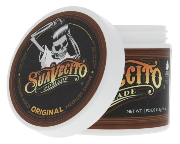 Suavecito Pomade For Men - Medium Hold Shine Water Based oz Pack Wax Like Flake All Day Hair Free Gel Hairstyles Easy To Wash Out