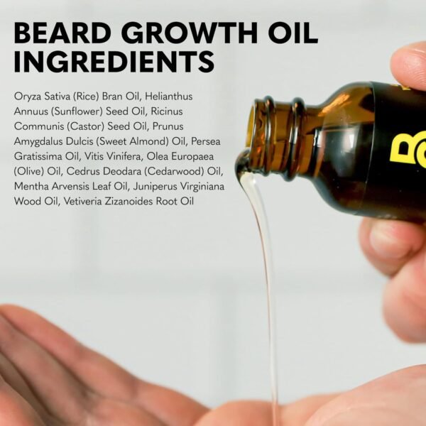 The Beard Club Enhanced Beard Growth Kit - Derma Roller, Beard Growth Oil (2PK), Sandalwood Beard Balm, Comb - Gift Set