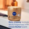 71utfdKhBL._SL1500_.jpg NIVEA Cocoa Butter Body Cream for Dry Skin with Hyaluronic Acid, Cocoa Butter and Deep Nourishing Serum, 72-Hour Body Moisturizer, 16 Oz Jar