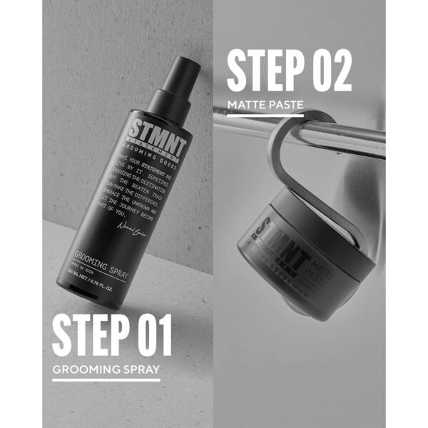 STMNT Grooming Goods Grooming Spray, 6.7 oz | Natural Finish | Thicker Hair Feel | Non-Sticky