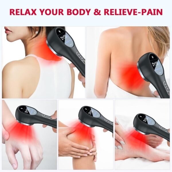 Red Light Therapy Device for Body, Near Infrared Light for Joint Muscle PainReIief with LED Display (3 x 808nm +14 x 650nm)