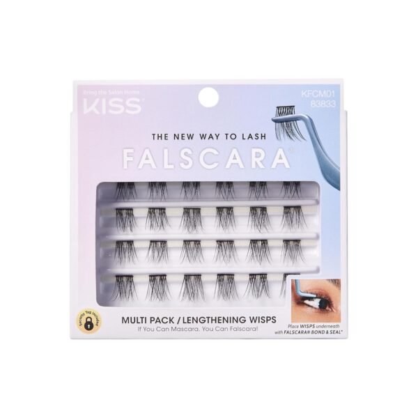 71v-ySDqvPL._SL1500_.jpg KISS Falscara DIY Eyelash Extension Lengthening Wisps - Featherlight Synthetic Reusable Artificial Eyelashes Multipack of 24 Mini Lash Clusters for that Authentic Eyelash Extension Look