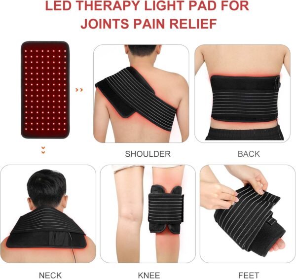 71v8AmqMDJL._AC_SL1500_.jpg LOVTRAVEL New 660nm LED Red Light and 850nm Near Infrared Light Therapy Devices Large Pads Wearable Wrap for Pain