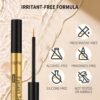 Eyelash Growth Serum for Thicker, Longer, Natural Lashes without Prostaglandin – Grow Luscious, Natural Lashes with Advanced Enhancer | Vegan & Cruelty-Free Treatment