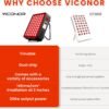 Red Light Therapy for Body, 660nm 850nm Near Infrared Light Therapy Panel, 60 Dual Chip LED Device with 300W of Power, Ideal for Body, Face, Improve Sleep, Skin Health, Includes Hanging Kit & Handle