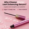 Eyelash Growth Serum with Advanced Formula Eyelash Enhancing serum for Longer Thicker and Fuller Lashes Lash Serum Gentle & Vegan Eyelash Conditioner 0.17 Fl Oz (5mL)