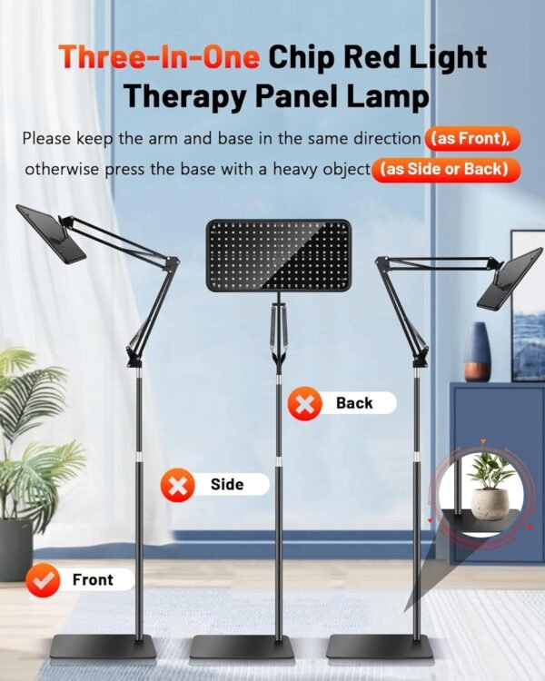 HALIDODO Red Light Therapy for Body, 940nm Red Light Therapy Lamp with Adjustable Stand, Infrared Light Therapy for Body, 660nm Red Light Lamp&850nm Redlight Therapy Device for Body Head Pet