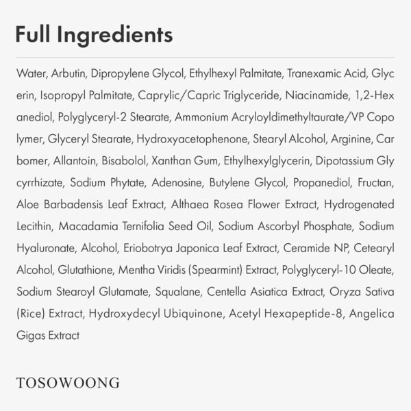 71w9Tj4BjnL._SL1500_.jpg Arbutin 7% + Tranexamic Acid 4% Cream, 70,000ppm Arbutin, 40,000ppm TXA, Niacinamide, Glutathione, Dark Spots, Freckle, Blemishes, Pigmentation, Korean Skin Care, 50ml, 1.69 fl.oz.