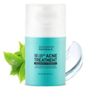 71wACl6-39L._SL1500_.jpg Enaskin Naturals Acne Pimple Spot Treatment Cream: Cystic Hormonal Blackheads Blemish Remover for Face, Back and Body - with 10% Azelaic Acid - Teens 13-19 & Young Adult 20-30, 1.8 oz