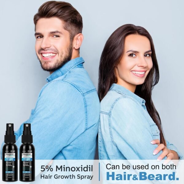 5% Minoxidil Spray for Men and Women, Minoxidil for Women Hair Growth, Minoxidil for Men Hair Growth Spray 2PCS.