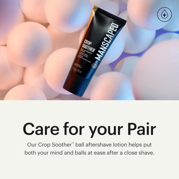 MANSCAPED® Crop Soother™ Groin Grooming Aftershave Lotion - Infused with Aloe, Colloidal Oats, Shea, Cocoa Seed Butter, Safflower Oil for Soothing & Relief