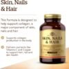 71wK416w5cL._AC_SL1500_.jpg Solgar Skin, Nails & Hair, Advanced MSM Formula, 120 Tablets - Supports Collagen for Hair, Nail and Skin Health - Provides Zinc, Vitamin C & Copper - Non GMO, Vegan, Gluten & Dairy Free - 60 Servings ,Standard Packaging , 120 Count