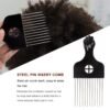 71wMVXKODaL._SL1500_.jpg Magic Curl Sponge Set for Barber Hair Styling: Afro Twist Hair Brush, Metal Pick Comb, and Styling Combs (Black-A)