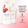 Olay Body Wash for Women, Fresh Radiance, Refreshing & Renewing, Made with Plant Based Cleansers, B3 Botanical Complex, For All Skin Types, Black Cherry & Vanilla Scent, 22 fl oz
