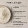 71wvs5dhCoL._AC_SL1200_.jpg Sports Research Multi Collagen Protein Powder (Type I, II, III, V, X) with Hyaluronic Acid + Vitamin C | 5 Types of Food Based Collagen, 30 Servings (Unflavored)