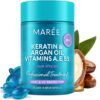 MAREE Hair Oil for Frizzy - Hair Vitamins A, E & B Keratin Styling Capsules with Jojoba & Argan Oil - Anti Frizz Serum for Women - Frizzy, Damaged, Dry and Curly - Sérum Gotas & Aceite Para el Cabello