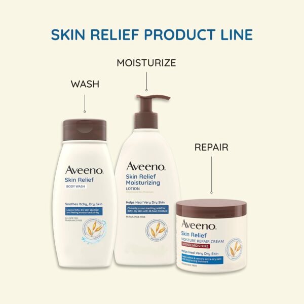 71xL6Vch0XL._SL1500_.jpg Aveeno Skin Relief Intense Moisture Repair Body Cream with Triple Oat & Shea Butter Formula, Helps Relieve & Restore Extra-Dry Skin with Long-Lasting Moisture, Fragrance-Free, 11 oz