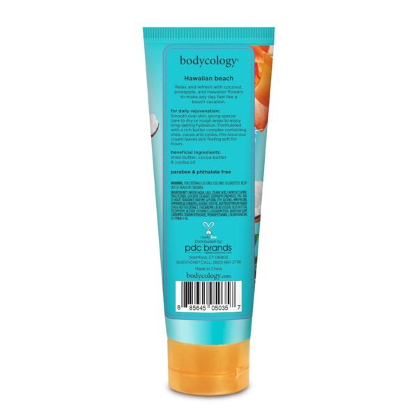 Bodycology Shea Butter Body Cream, Hawaiian Beach, 8 oz