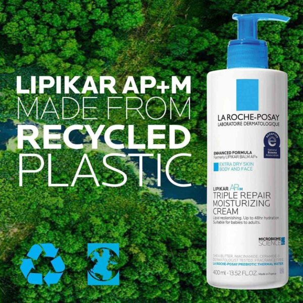 La Roche-Posay Lipikar AP+ Triple Repair Moisturizing Cream | Face & Body Lotion For Dry Skin | Shea Butter & Niacinamide Moisturizer | Gentle Face & Body Cream For Dry, Rough & Sensitive Skin