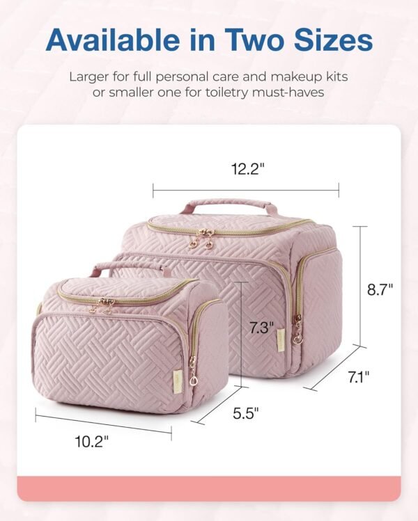 71y0fUgcvrL._AC_SL1500_.jpg BAGSMART Travel Toiletry Bag, Large Wide-open Travel Bag for Toiletries, Makeup Cosmetic Travel Bag with Handle