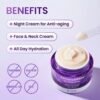 Probioderm 3D Lifting Cream 1.7 fl oz | Advanced Korean Anti-Aging Probiotic Facial Night Cream with 17-Peptide Complex & Patented Probioderm for Wrinkles on Face and Neck