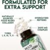 Collagen Peptides for Women & Men - Type I, II, III, V, X Multi Collagen, Hydrolyzed Collagen Supplement Supports Hair, Nail, Skin, Bone and Joint Health with Vital Nutrients & Proteins - 120 Capsules