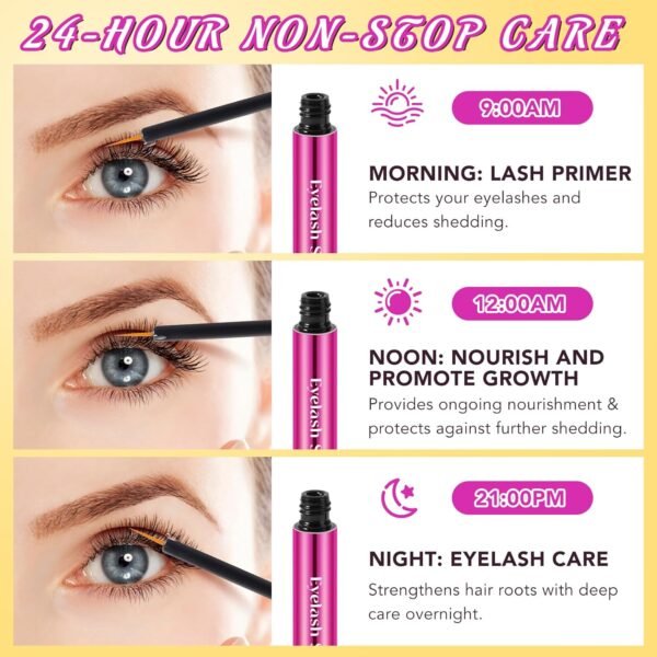 71yQTpEFuJL._SL1500_.jpg Eyelash Serum for Eyelash Growth, Lash Serum for Eyelash Growth Thickness, Stronger, Healthier Lashes & Brows, Easy To Use & Absorb, Safe for Sensitive Eyes, 0.18 Fl. Oz.