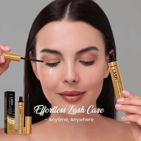 Eyelash Growth Serum: Lash Enhancer for Thicker, Longer, Fuller Lashes with Natural Volume, Strength & Nourishment – Advanced Formula (3mL)