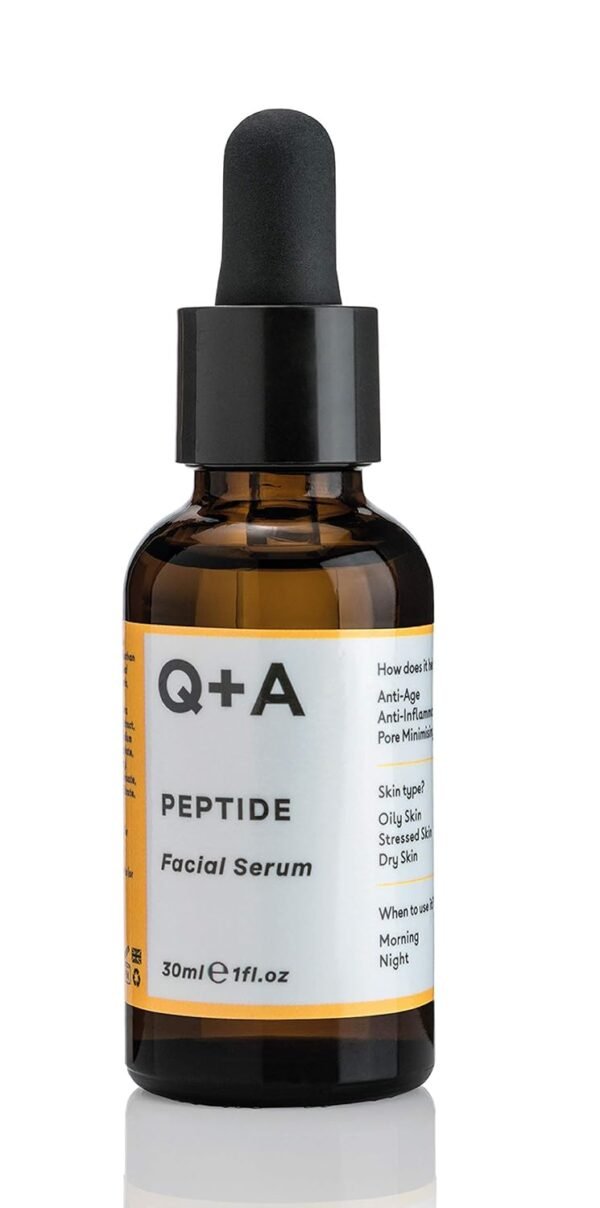71yb4US9gML._SL1500_.jpg Peptide Facial Serum - Anti-Ageing Peptide Face Serum for Revitalised, Youthful Skin, Water-Based Fast Absorption β Contains Pure Peptide, Magnesium PCA, and Hyaluronic Acid for Hydration, 1fl.oz