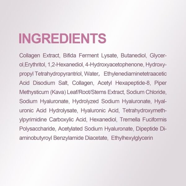 Humanized Collagen Real Deep Overnight Mask,Hydrating Firming,Anti-ageing Hydrogel Mask,for All Skin Types,Elasticity Improvement,Pore Minimizing,Minimize Wrinkles,8Pcs,Pink