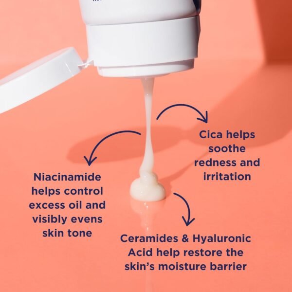 71yicyUnU1L._SL1500_.jpg PanOxyl PM Balancing Repair Moisturizer with Niacinamide, Ceramides and Cica, Hydrating Face Moisturizer, Acne Prone Skin and Dry Skin, Non-Comedogenic Night Face Moisturizer, 3 oz