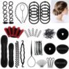 71ykc316jmL._SL1000_.jpg Winkeyes Hair Styling Set - DIY Hair Braiding Tool Kit with Hair Modelling Accessories for Simple and Fast Spiral Braids
