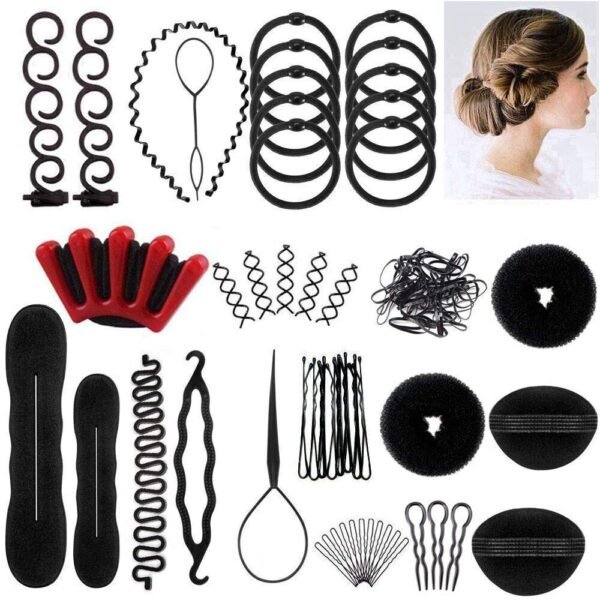 71ykc316jmL._SL1000_.jpg Winkeyes Hair Styling Set - DIY Hair Braiding Tool Kit with Hair Modelling Accessories for Simple and Fast Spiral Braids