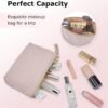 71ypTuXPoJL._AC_SL1500_.jpg BAGSMART Small Cosmetic Bag, Elegant Roomy Makeup Bags,lipstick pouch,Zipper Pouch,Great Gifts for Women,Travel Waterproof Toiletry Bag Accessories Organizer Gifts (Pink-1 pcs)