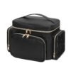 71ysYRDgBGL._SL1500_.jpg Large Makeup Bag, Portable Travel Makeup Bag Organizer for Women Girls with Makeup Brush Compartment & Two Side Pockets, Cosmetic Travel Bag Vertical Storage Toiletry Bag - Black