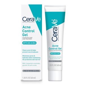 71yzxvSfsCL._SL1500_.jpg CeraVe Acne Control Gel, 2% Salicylic Acid Treatment With Glycolic Acid + Lactic Acids + Niacniamide, Acne Gel Helps Clear Blemishes Without Over Drying, Alcohol Free & Oil Free, 1.35 Fl Oz