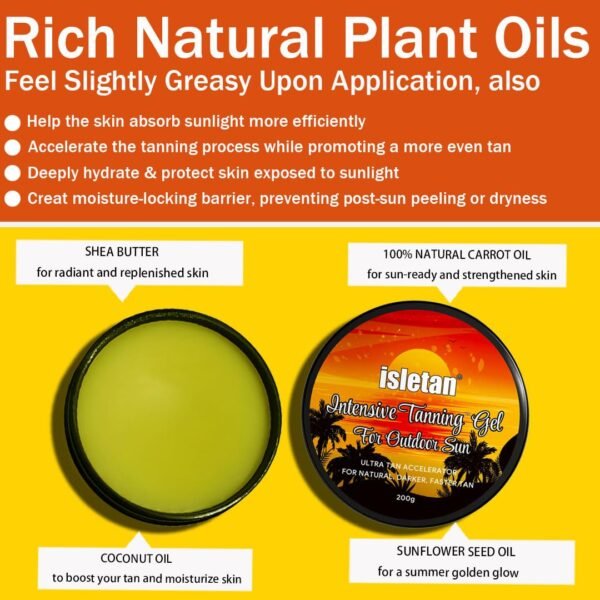 intensive tanning gel pineapple, tanning gel for outdoor sun & tanning bed