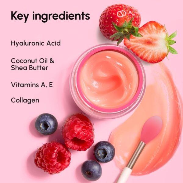 MAREE Lip Mask with Hyaluronic Acid - Overnight Butter Balm - Moisturizer for Very Dry Lips - Hidratante de Labios Care Hydration