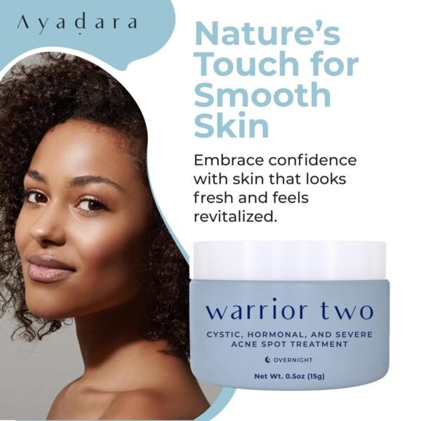 Cystic Acne Spot Treatment Overnight Hormonal Acne Treatment for Face & Body Sulfur Cream for Women Men & Teens Effective for Stubborn Breakouts 120 Uses